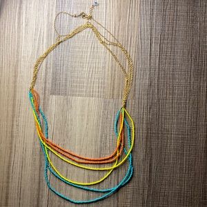 layered colorful necklace